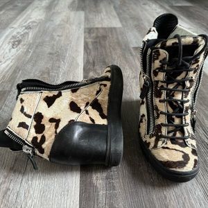 Giuseppe Zanotti COBY calf skin wedges